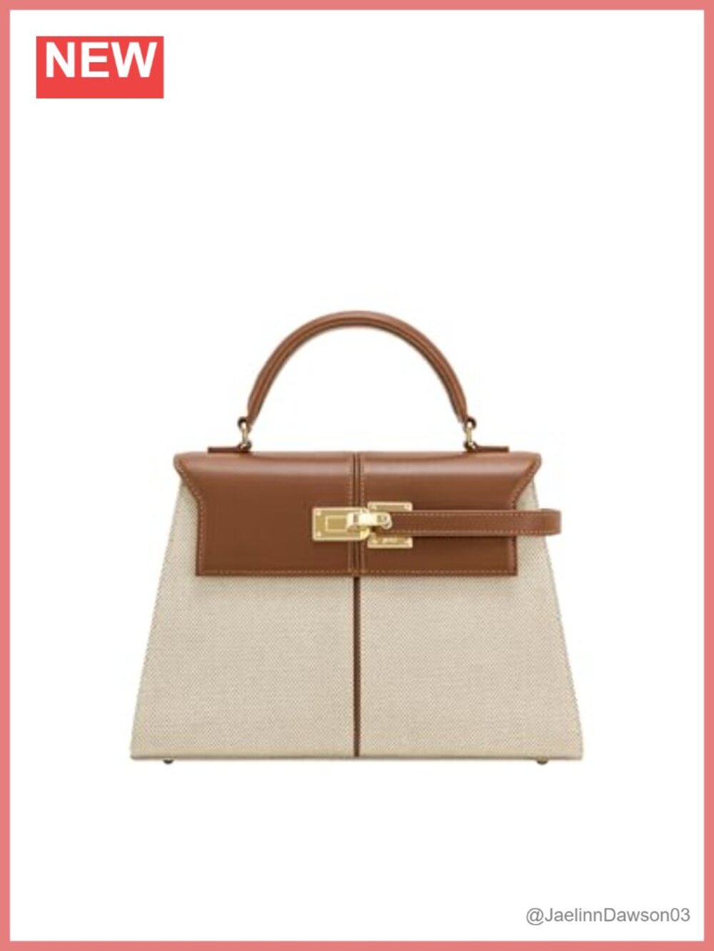 Vegan Leather Top Handle Satchel Bag with Adjustable Crossbody Strap